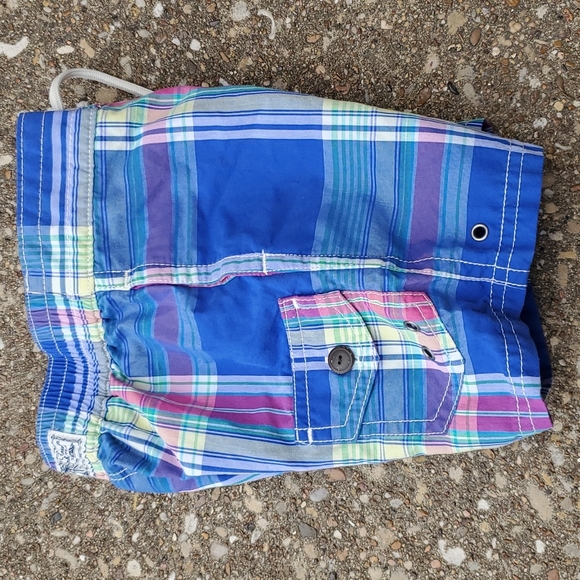 Polo Ralph Lauren Plaid Boys Swim Trunks 18 months Baby - Picture 5 of 7